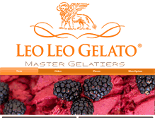 Tablet Screenshot of leoleogelato.com